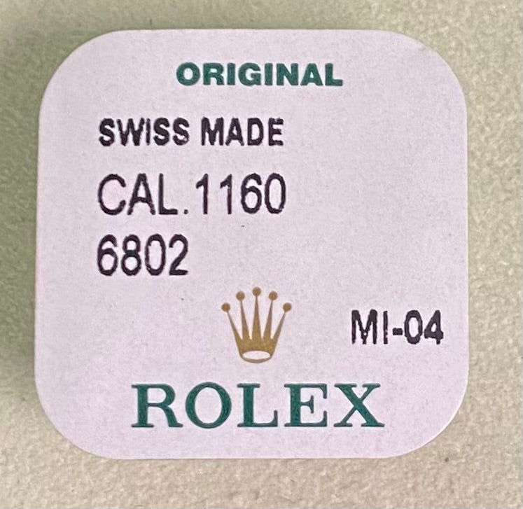 Rolex Caliber 1160 Part #6802 Balance w/ Hairspring (Left)