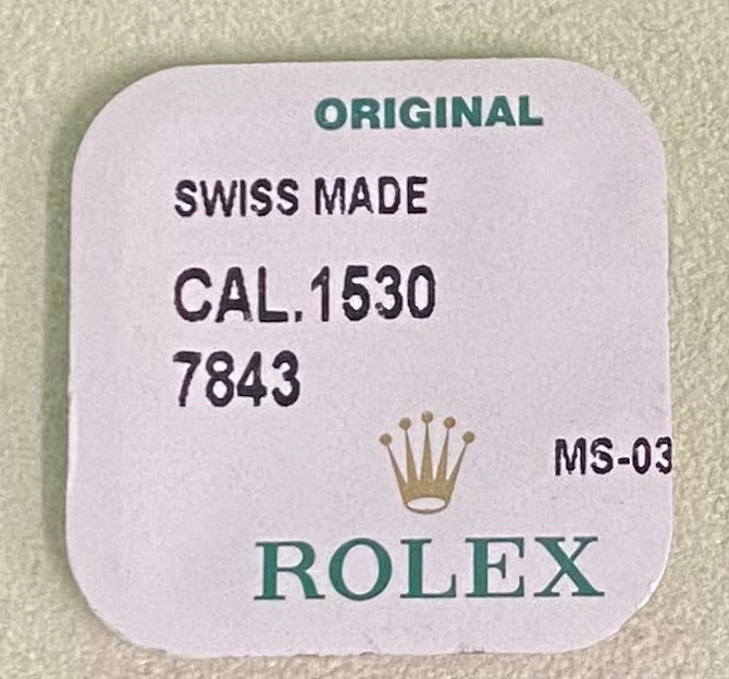 Rolex Caliber 1530 Part #7843 Jewelled In-Setting Upper, Lower
