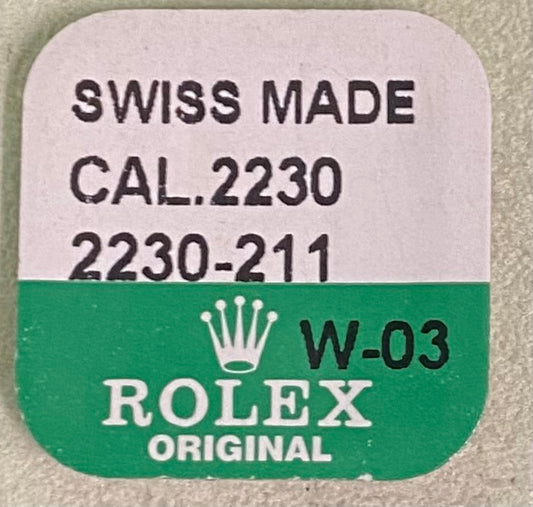 Rolex Caliber 2230 Part #211 Crown Wheel Core
