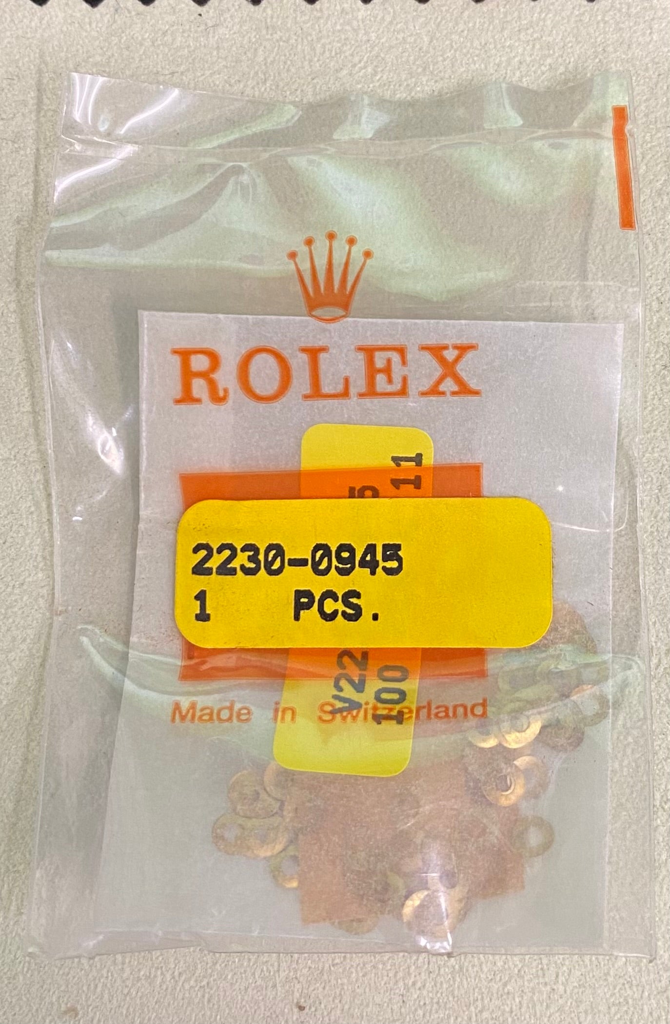 Rolex Caliber 2230 Part #0945 Friction Spring For Wheel Hour