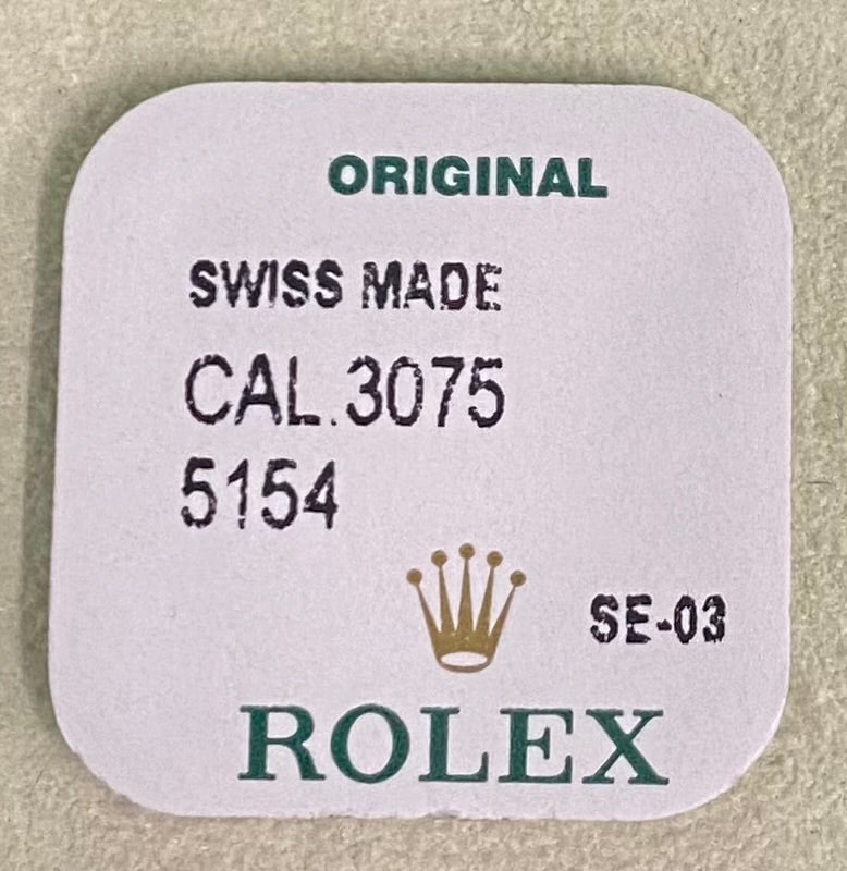 Rolex Caliber 3075 Part #5154 Min Wheel, 15 H