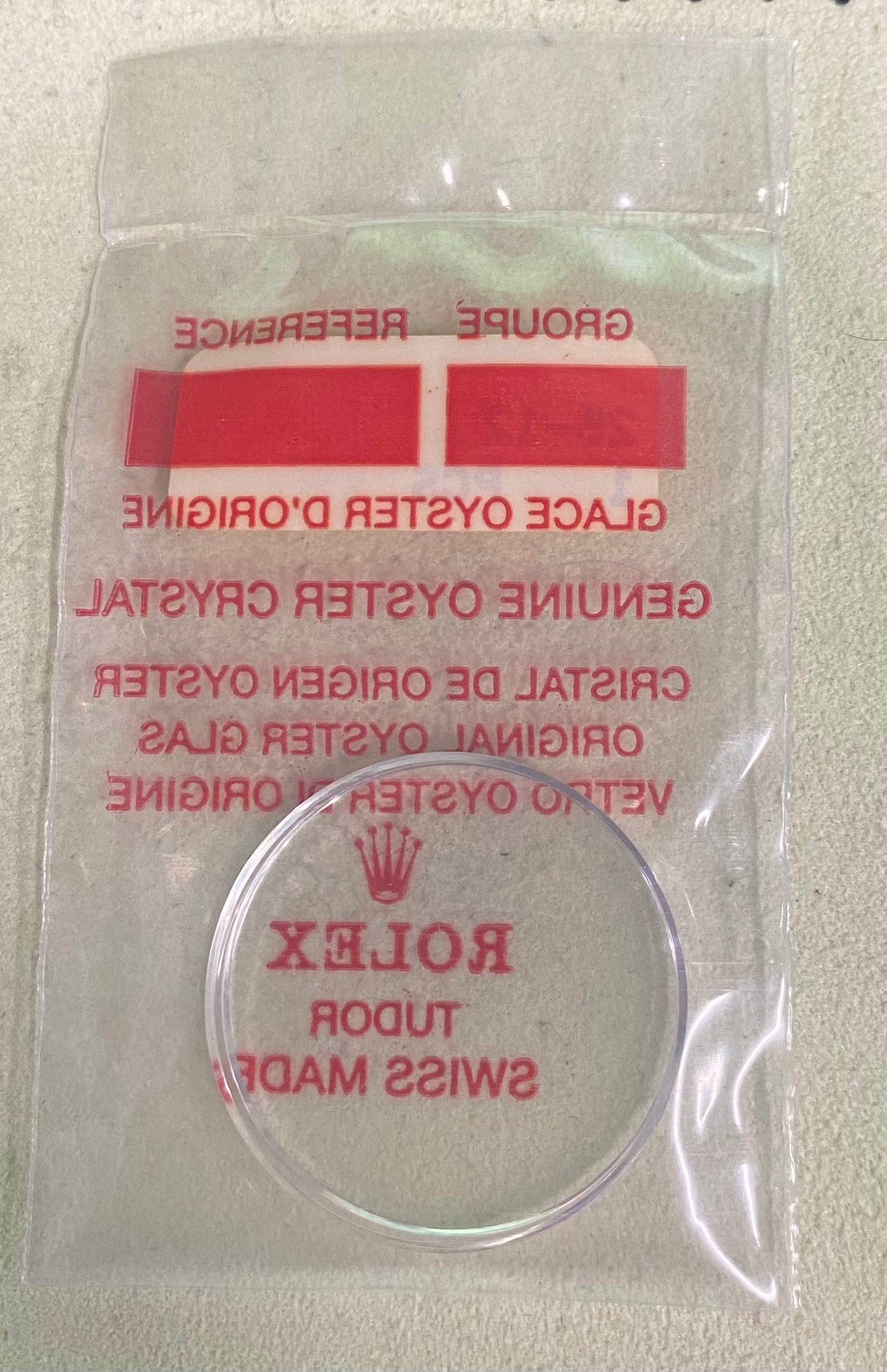 Rolex Crystal Part #25-12 Acrylic