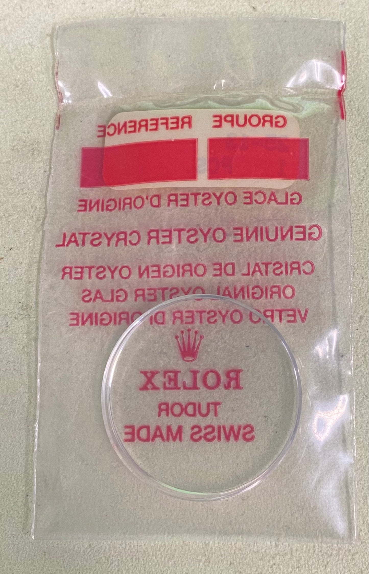 Rolex Crystal Part #25-13 Acrylic