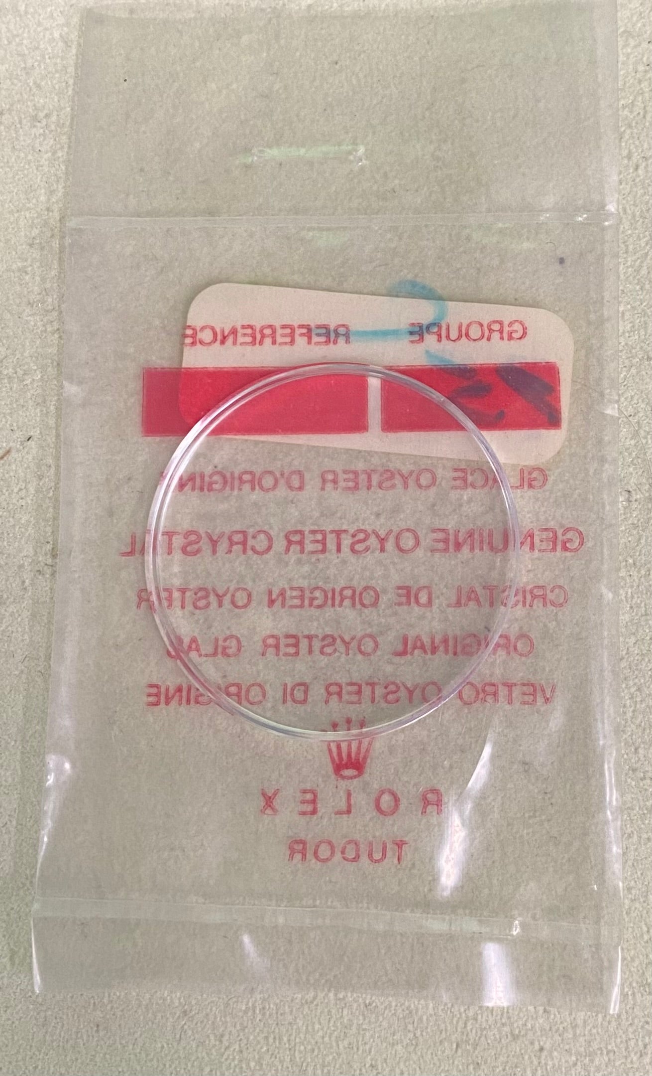 Rolex Crystal Part #25-15 Acrylic