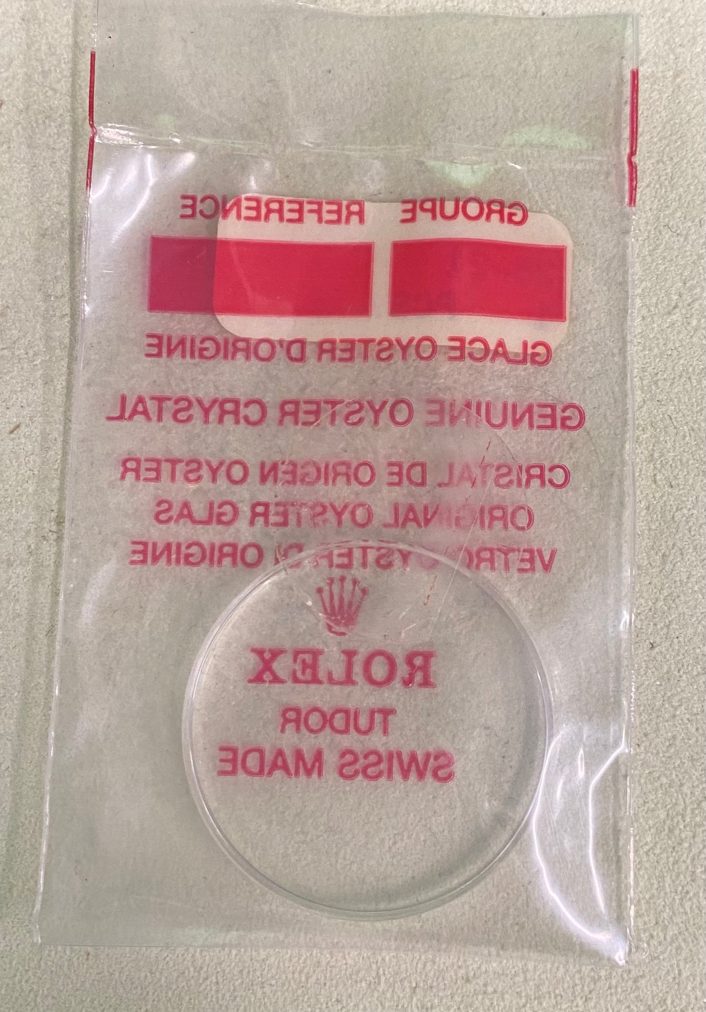 Rolex Crystal Part #25-21 Acrylic