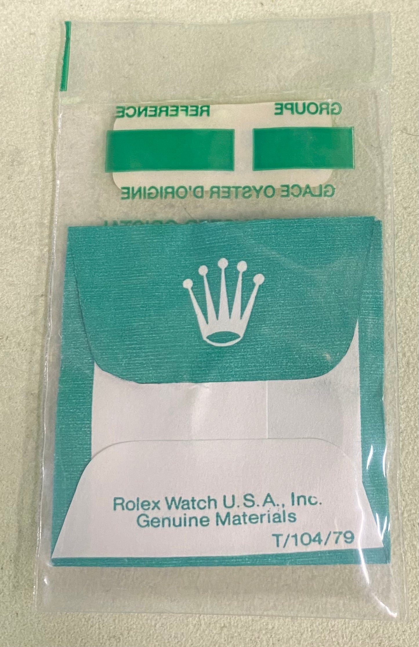 Rolex Crystal Part #25-100 Acrylic