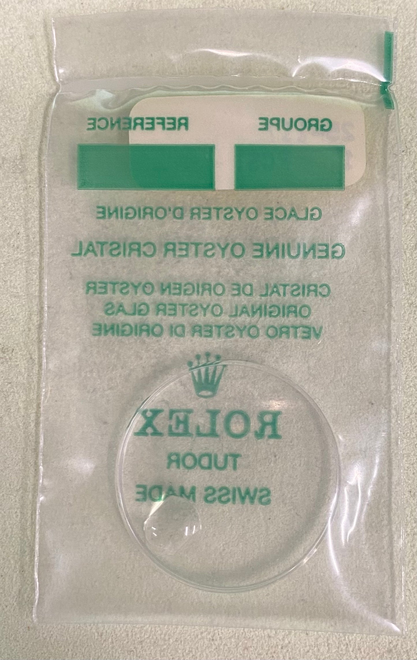 Rolex Crystal Part #25-117 Acrylic