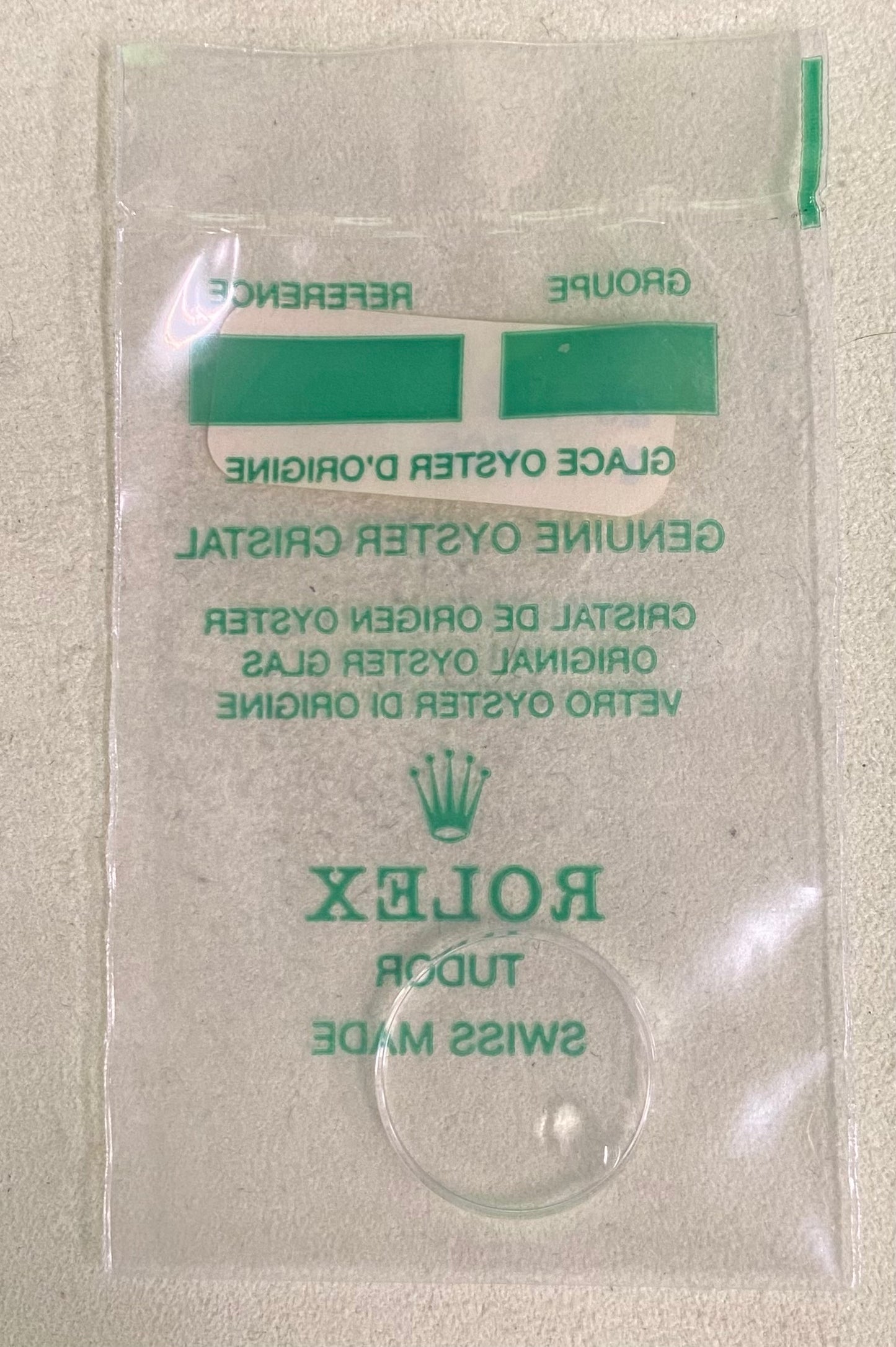 Rolex Crystal Part #25-122 Acrylic