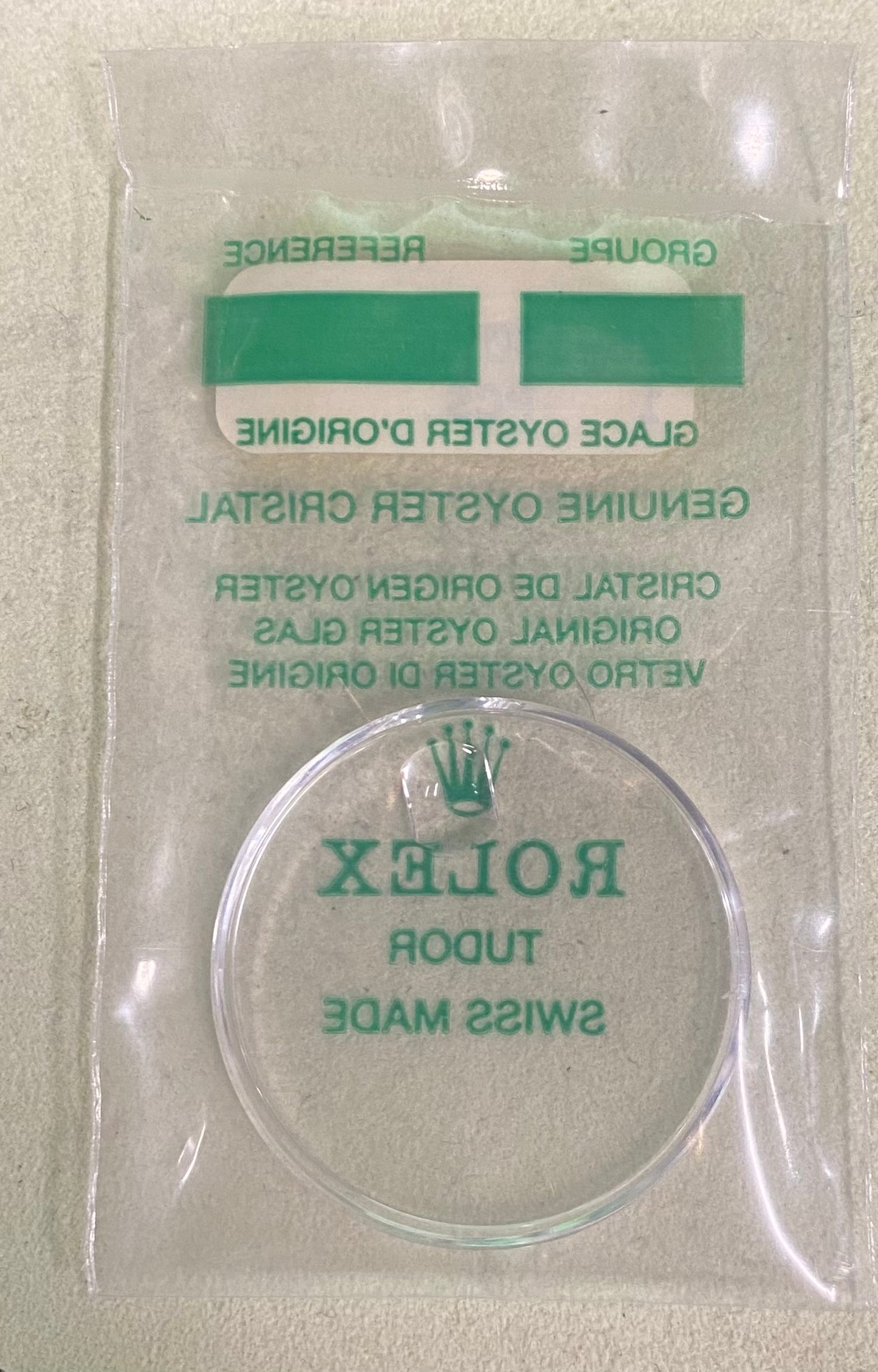 Rolex Crystal Part #25-130 Acrylic