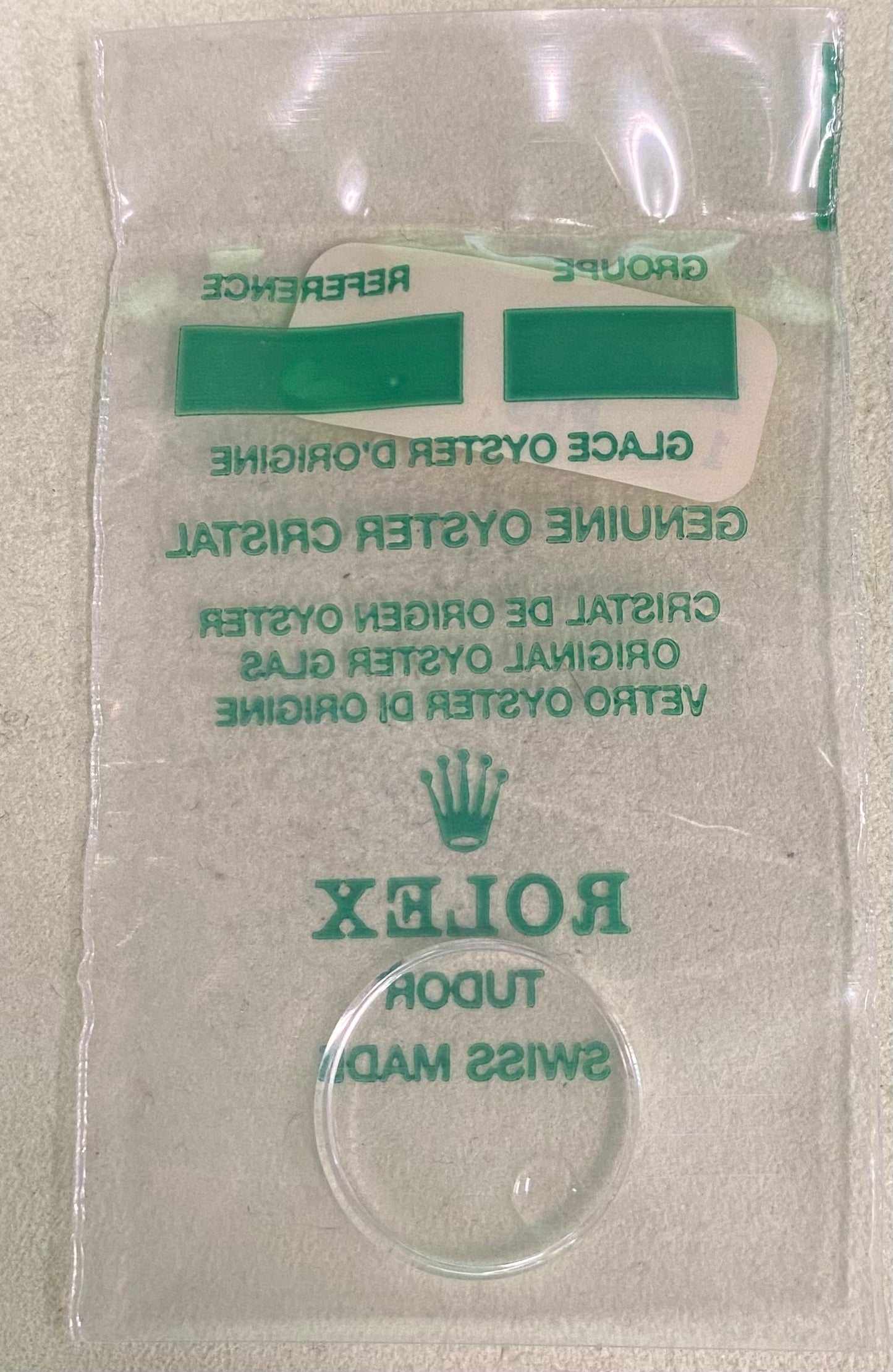 Rolex Crystal Part #25-131 Acrylic