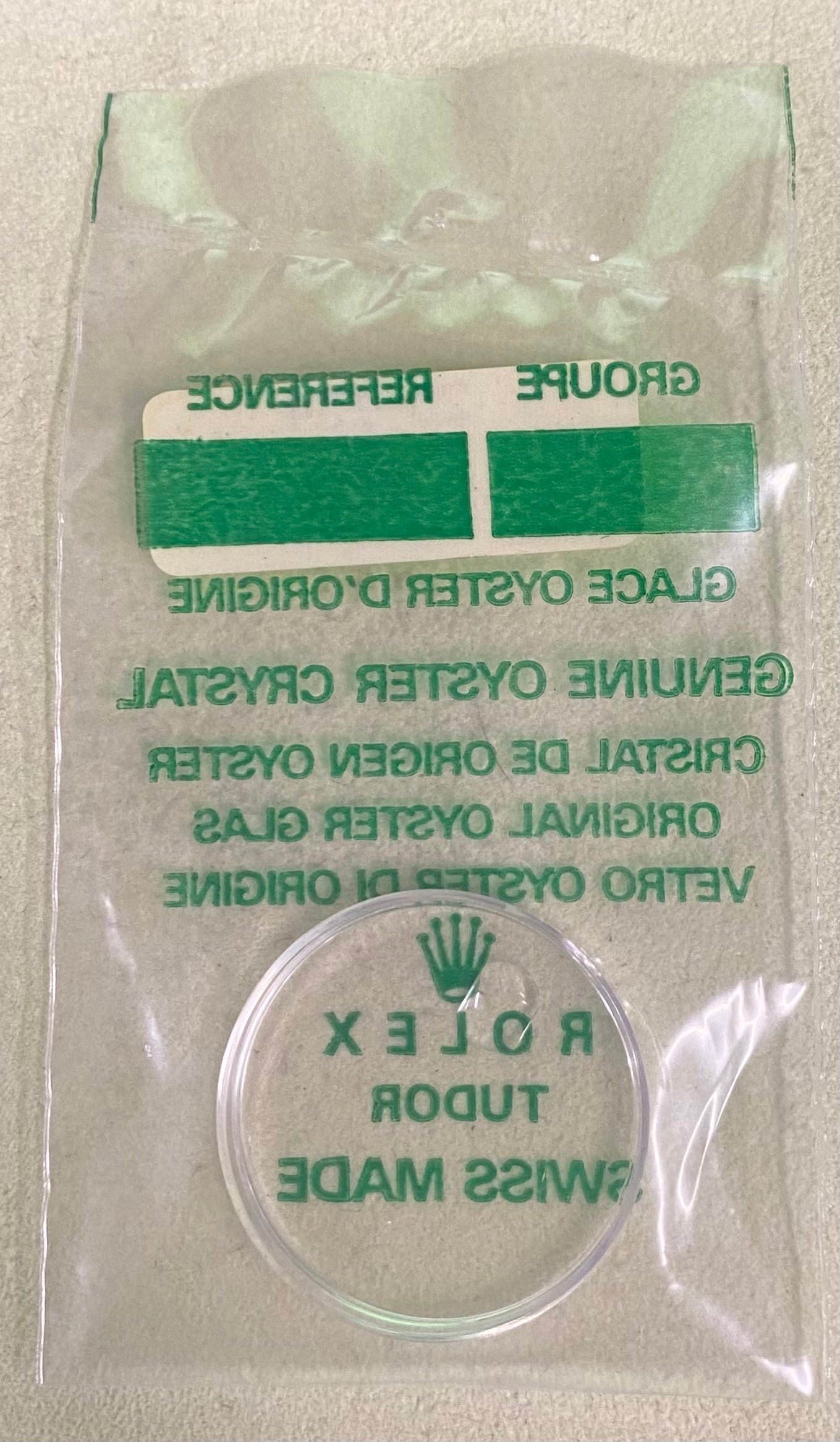 Rolex Crystal Part #25-134 Acrylic
