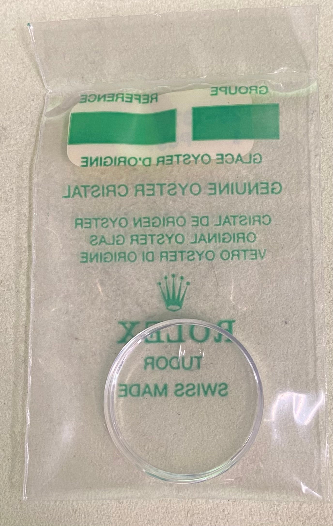 Rolex Crystal Part #25-137 Acrylic
