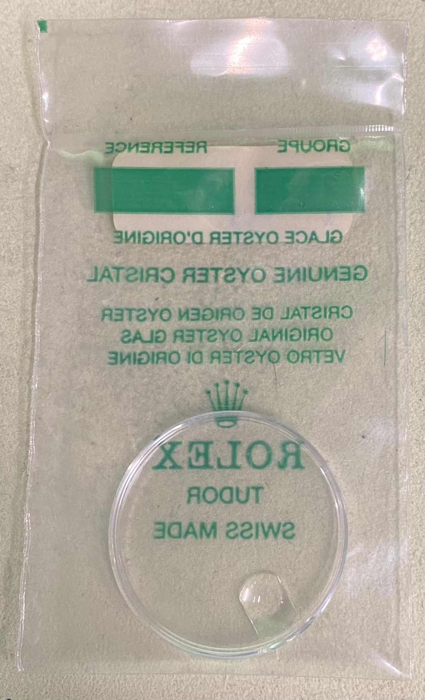 Rolex Crystal Part #25-139 Acrylic