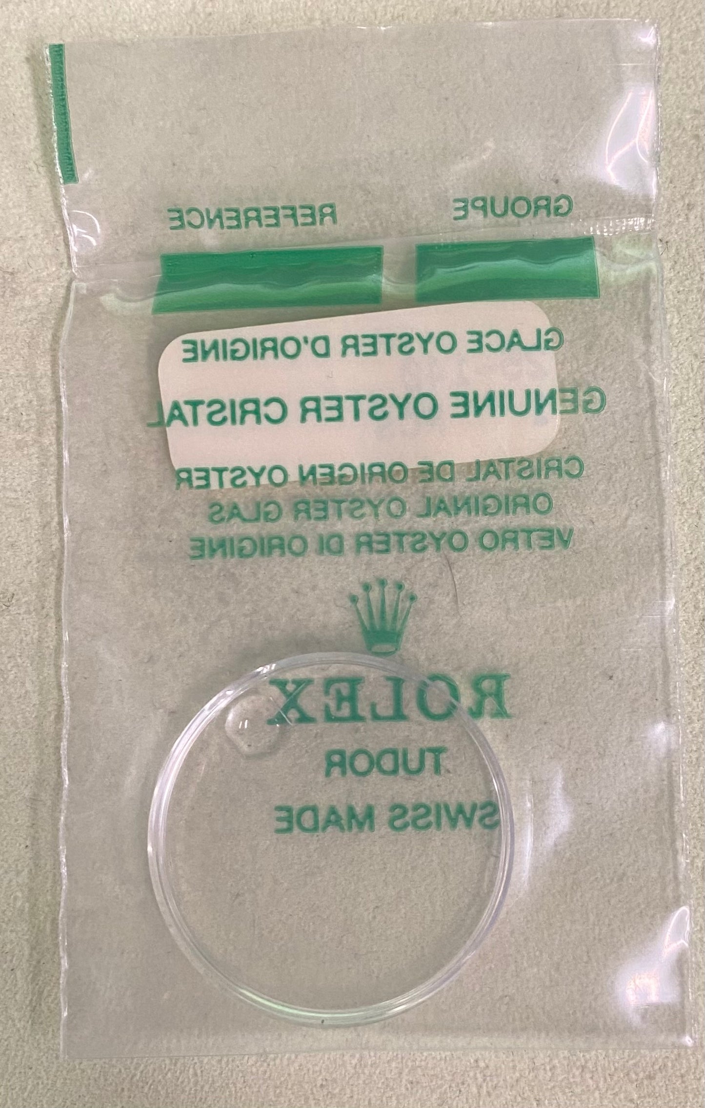 Rolex Crystal Part #25-140 Acrylic