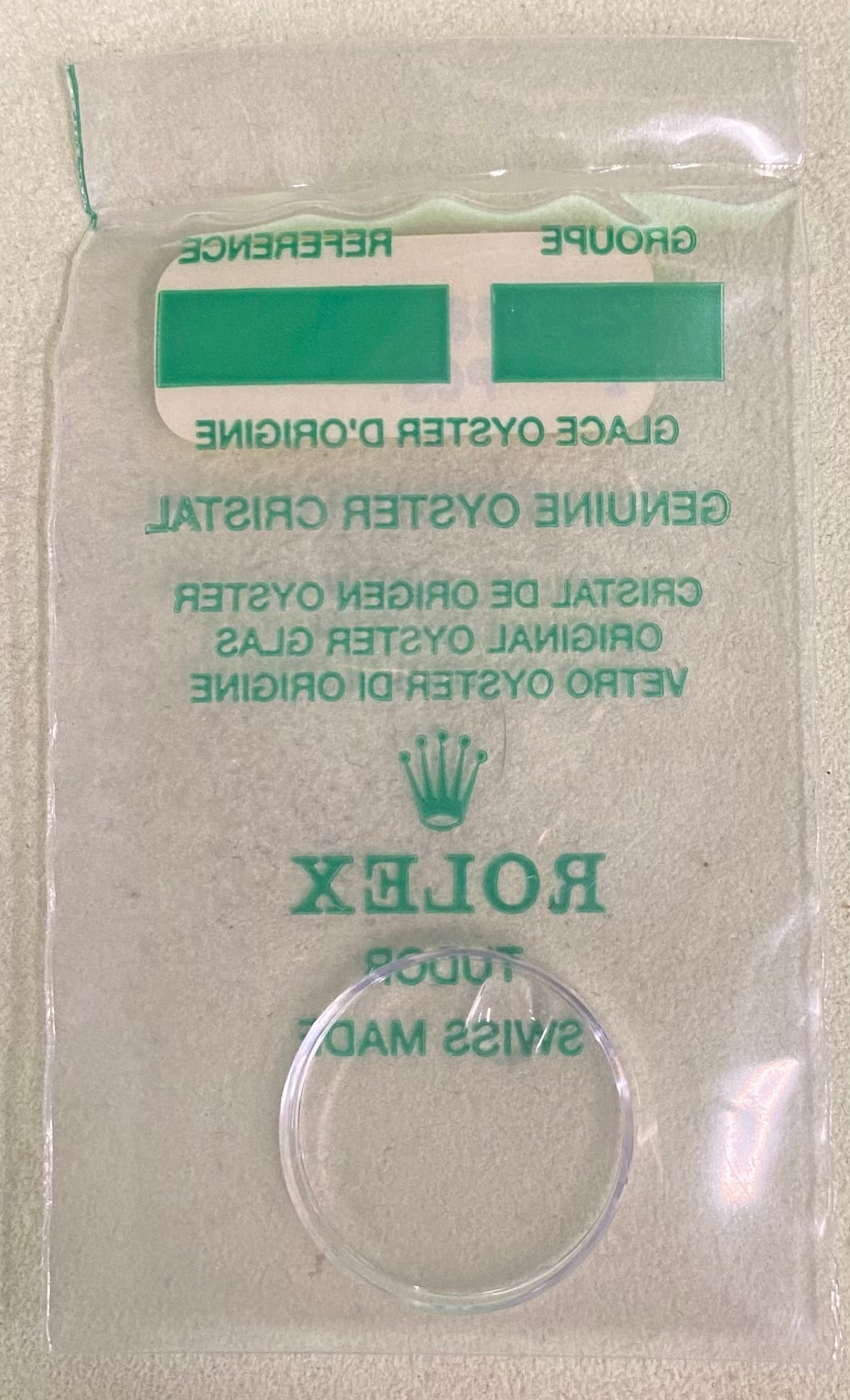 Rolex Crystal Part #25-148 Acrylic