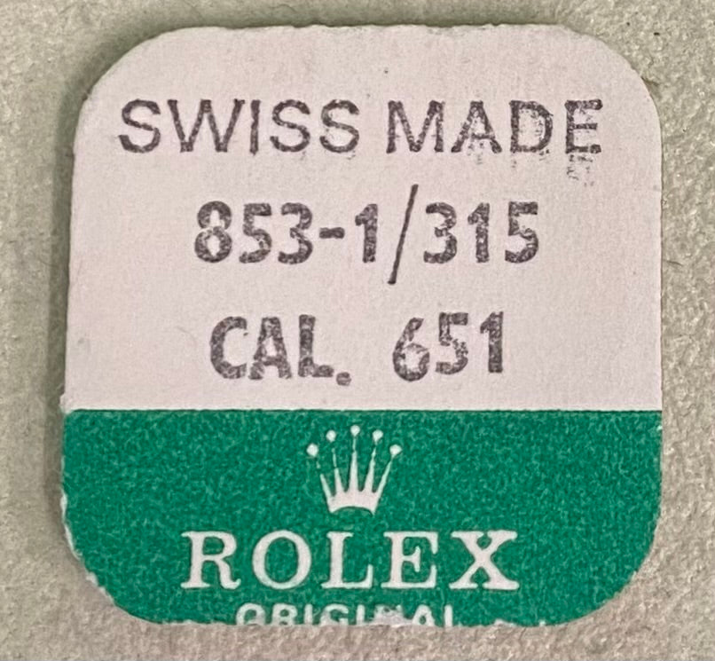 Rolex Caliber 651 Part #853-1 Mainspring Weak