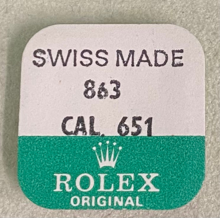 Rolex Caliber 651 Part #863 Barrel w/ Arbor & Spring