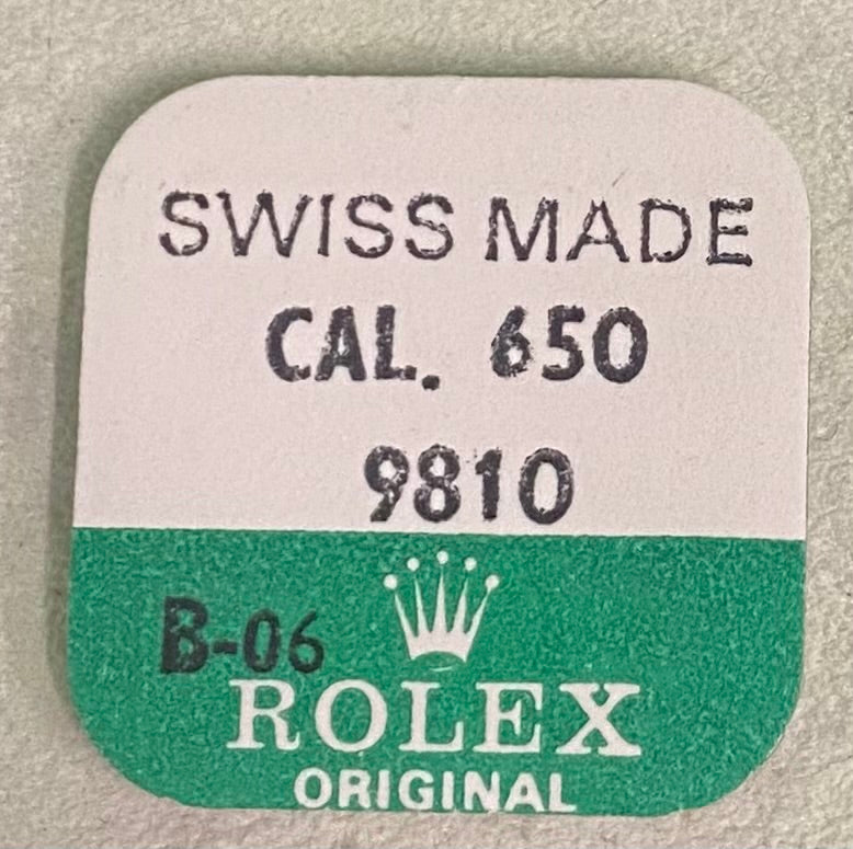 Rolex Caliber 650 Part #9810 Jewel For 3rd Wheel