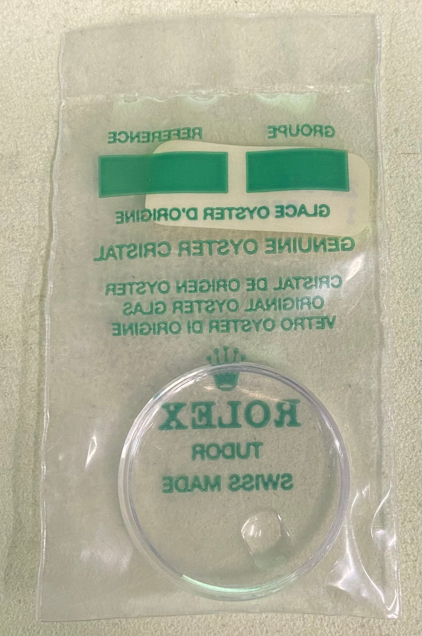 Rolex Crystal Part #25-116 Acrylic